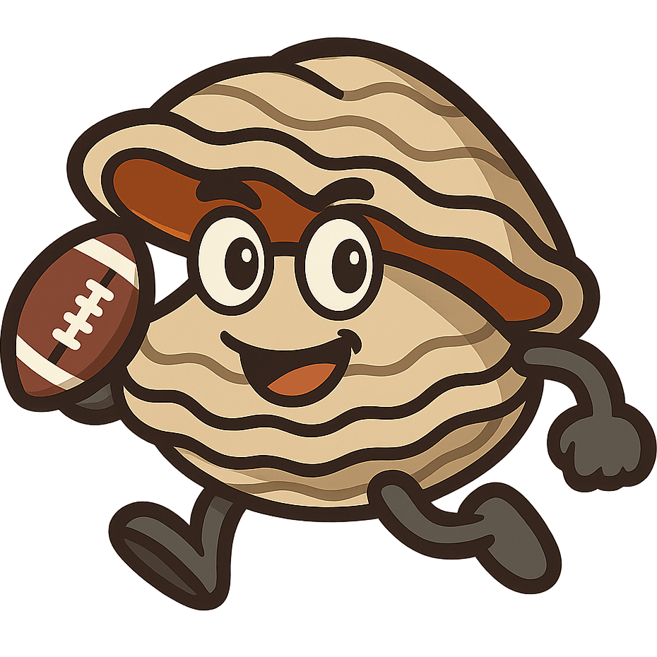 Clam Playing Football
