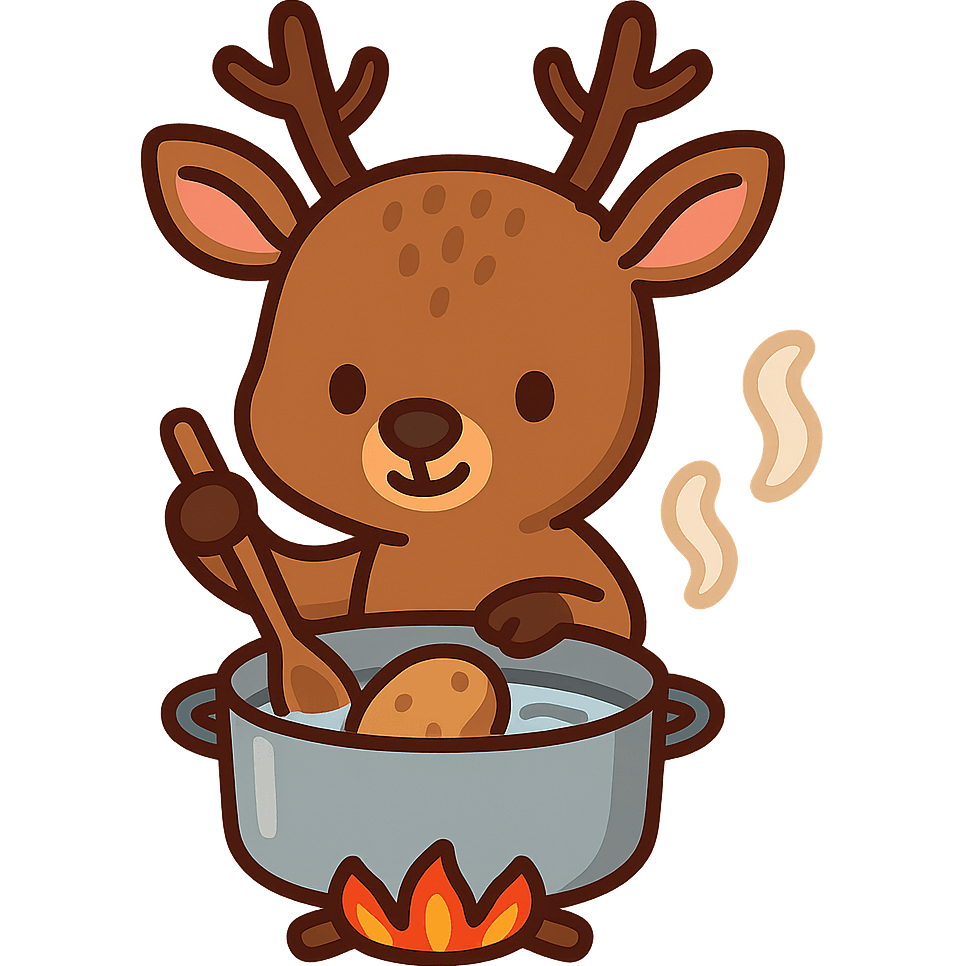 Deer Boils Potato