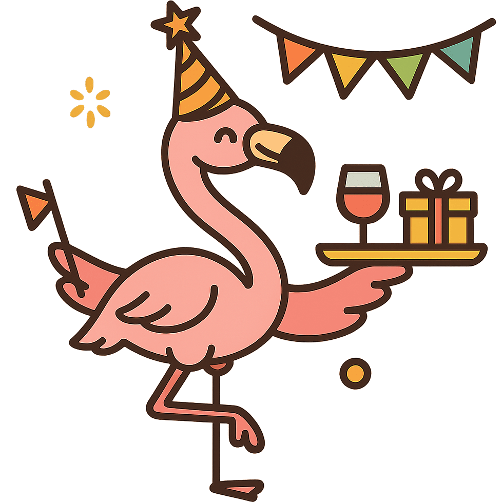 Flamingo Hosts Party