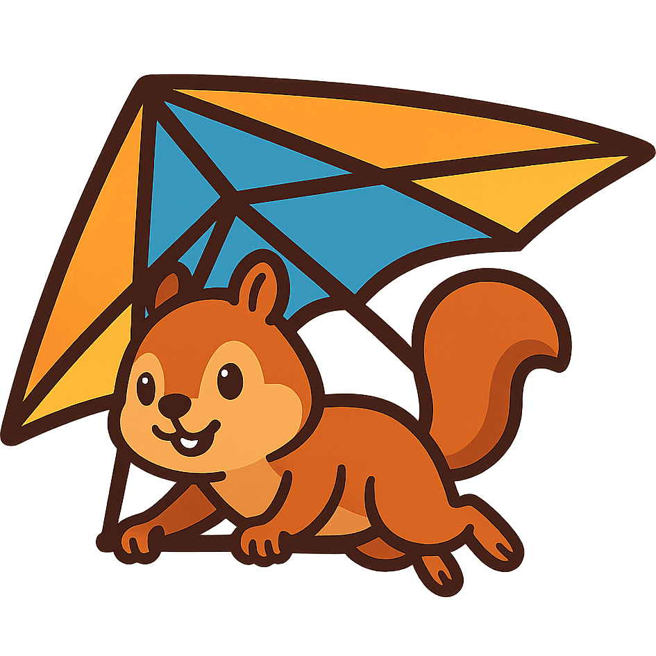 Hang Gliding Squirrel
