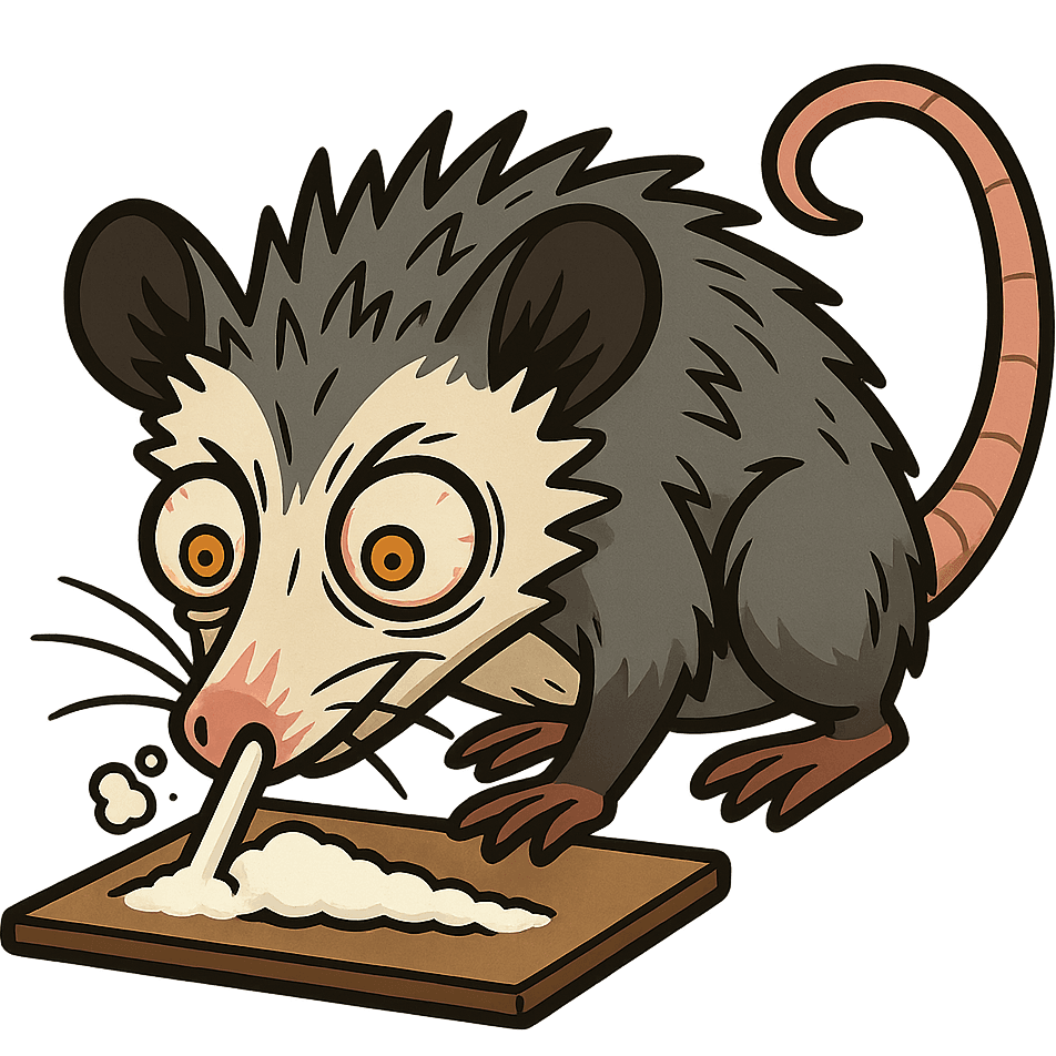 Possum Snorts Cocaine