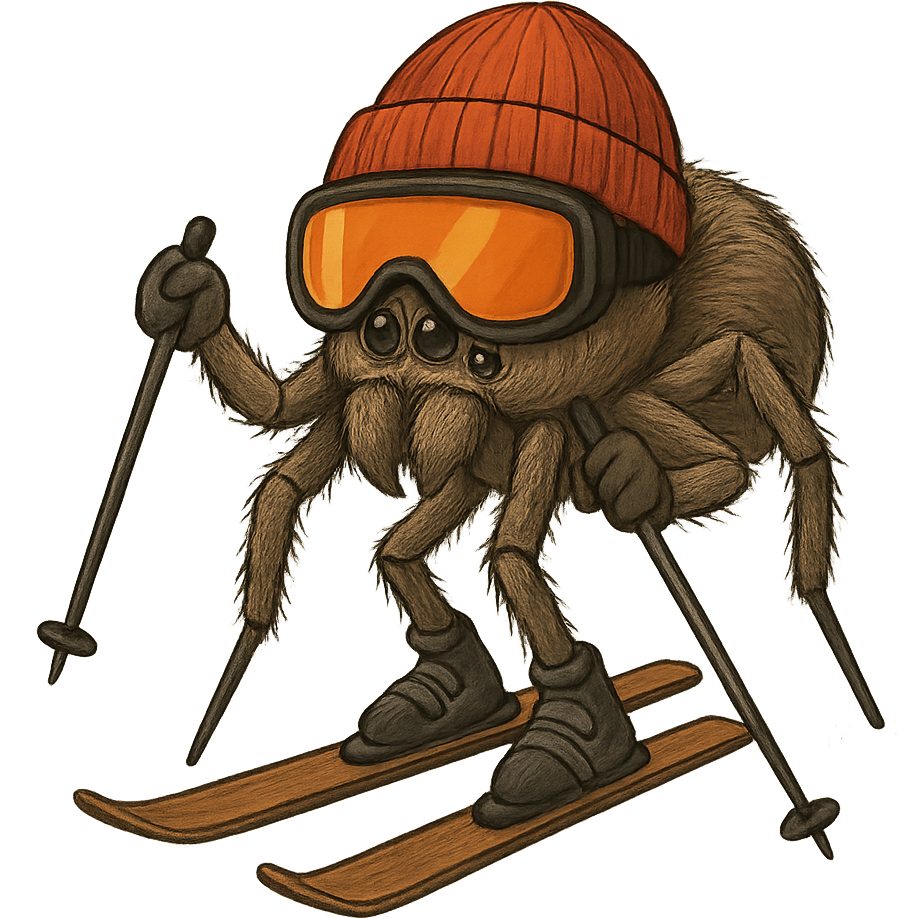 Skiing Spider