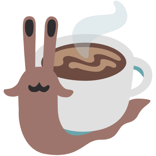 Snail with Coffee for Shell