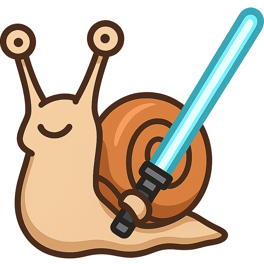 Snail with Light Saber