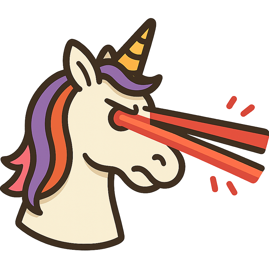 Unicorn Shoots Lasers out of its Eyes