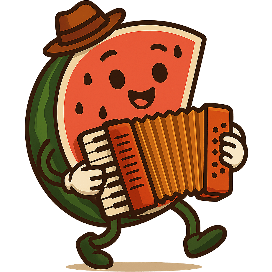 Watermelon Playing Polka